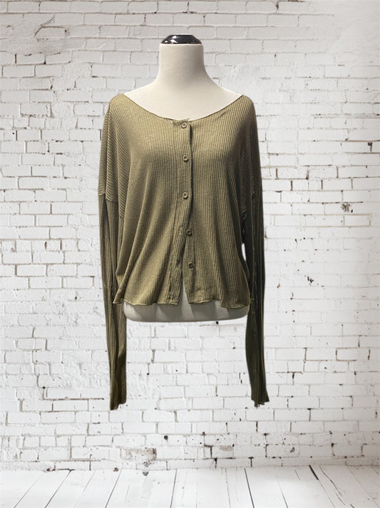 Olive Cardigan size XL