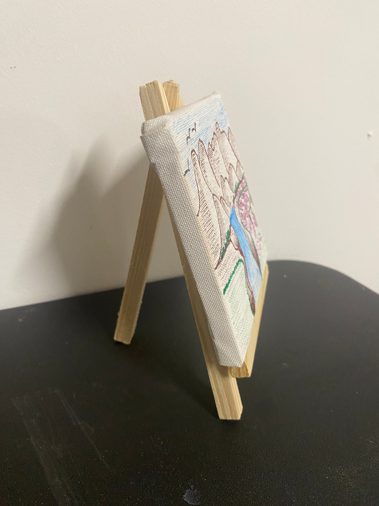 Serenity Drawing with Wooden Stand