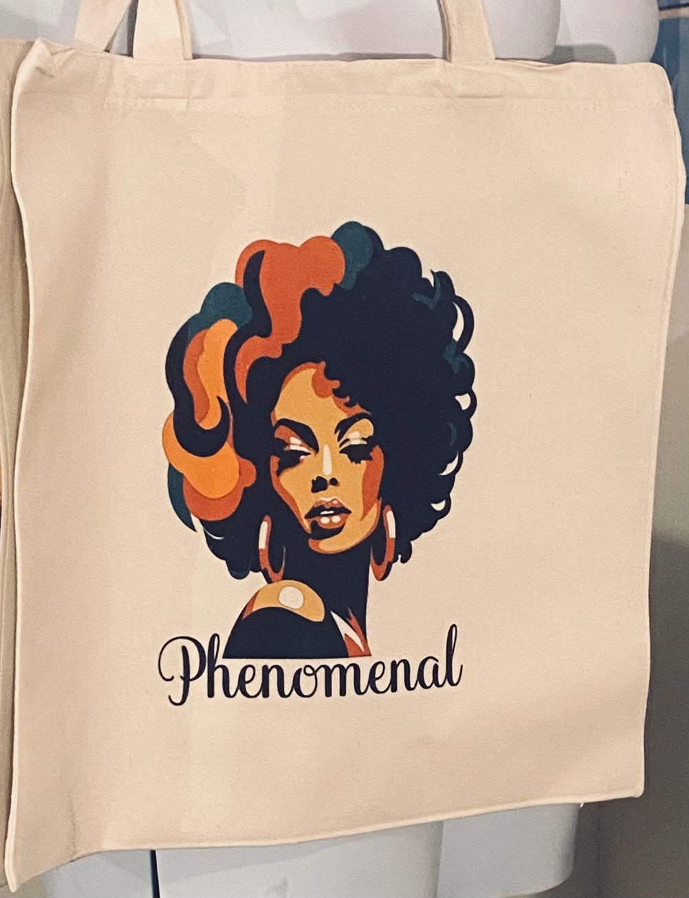 Phenomenal canvas tote bag