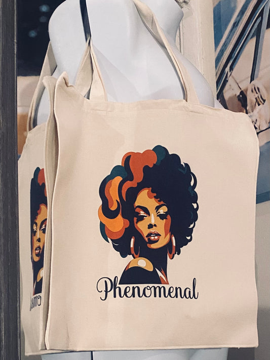 Phenomenal canvas tote bag