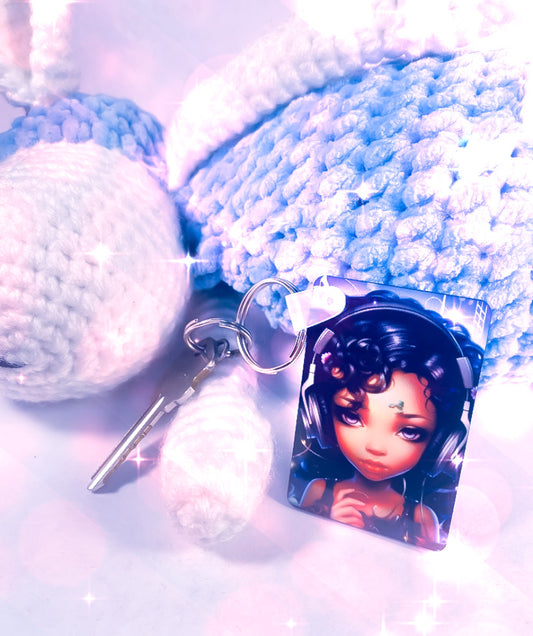 Beautiful Girl Keychain